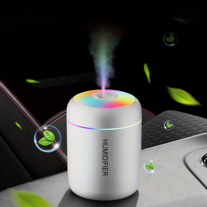 Mini USB Aroma Diffuser And Car Air Humidifier In White