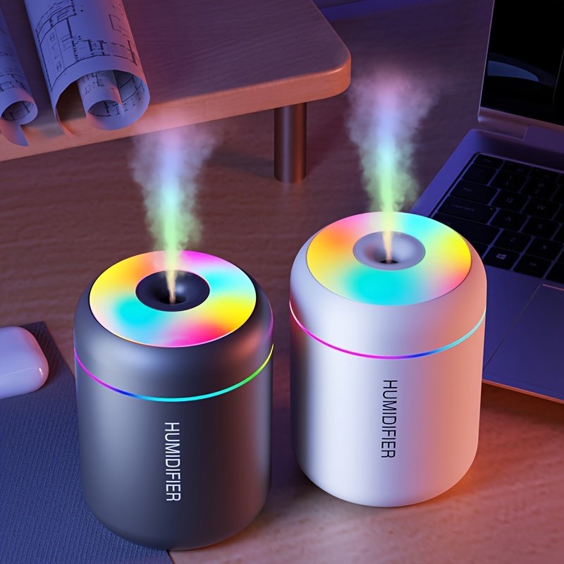 Mini USB Aroma Diffuser And Car Air Humidifier In White