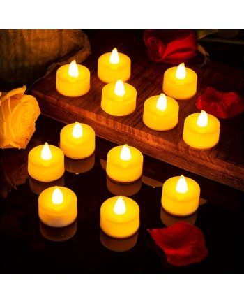 Flameless LED Tea Light Candles For Home And Decoration