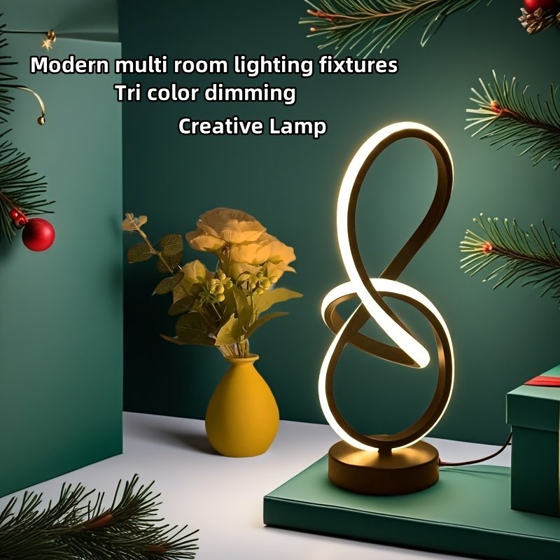 Modern Creative Spiral USB LED Desk Lamp For Bedroom And Office