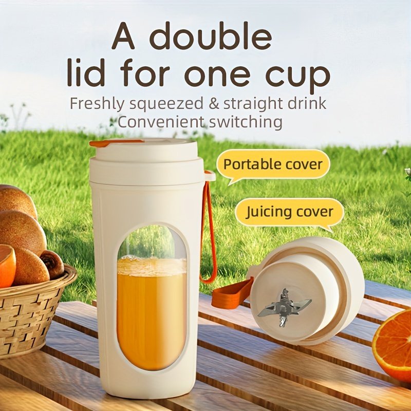450ML Portable USB Rechargeable Juicer Blender With 12 Blade System