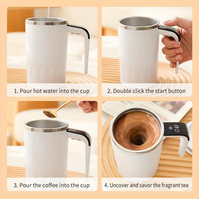 Electric Coffee Stirring Cup Automatic Self Mixing Mug