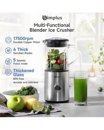 Simplus 400W Food Processor With Pure Copper Motor