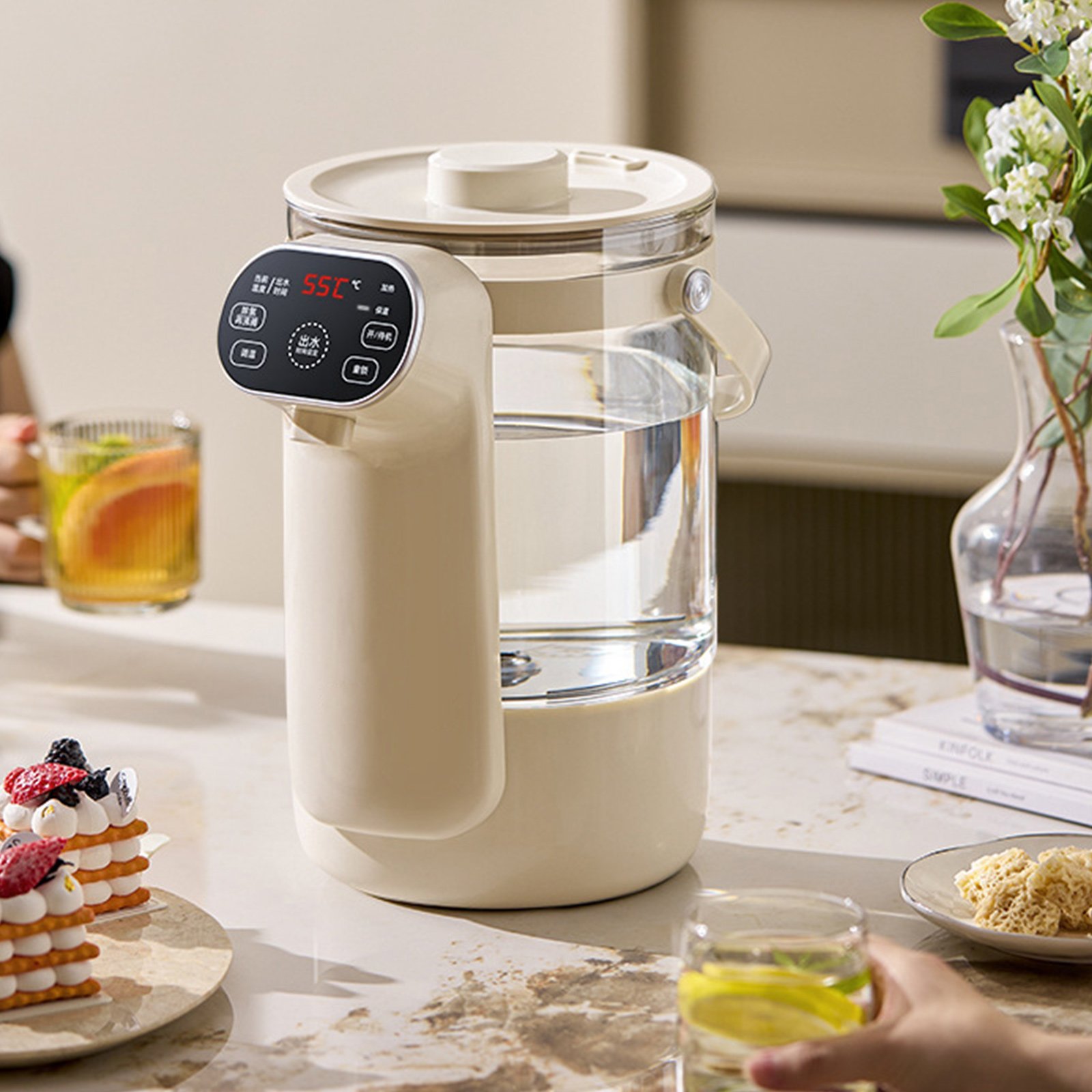 3L Instant Water Warmer Electric Kettle With 12 Temperature Settings