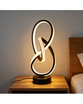 Modern Creative Spiral USB LED Desk Lamp For Bedroom And Office