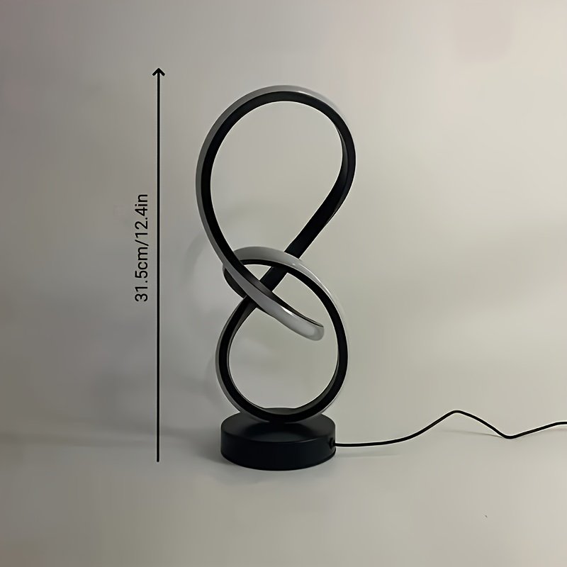 Modern Creative Spiral USB LED Desk Lamp For Bedroom And Office