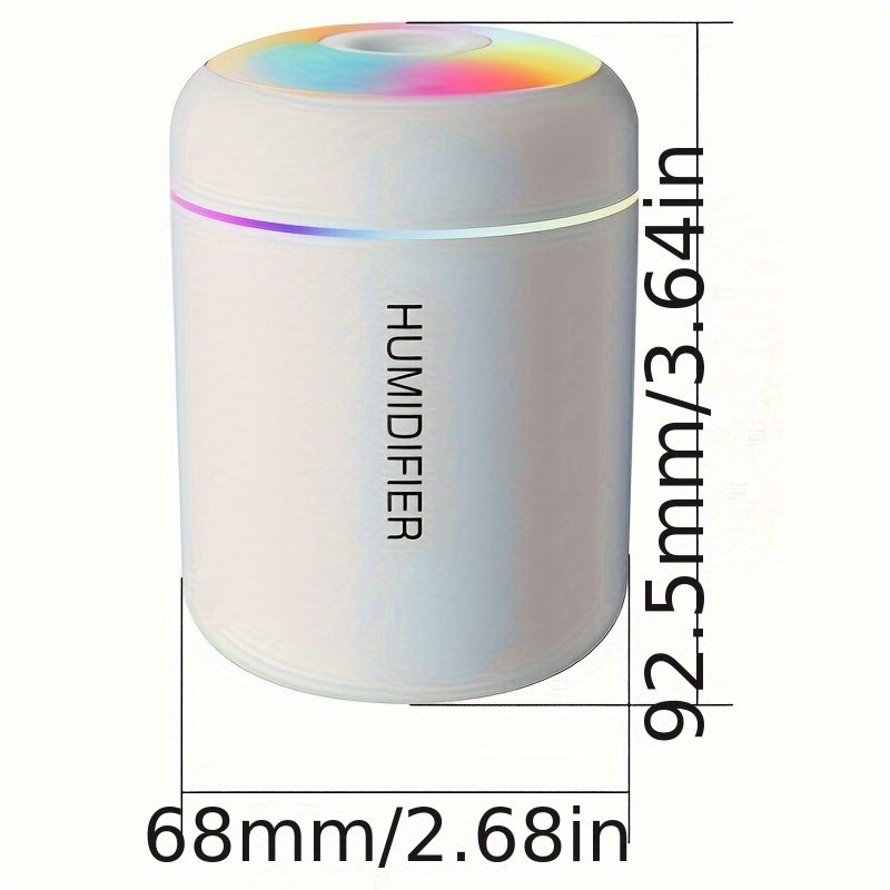 Mini USB Aroma Diffuser And Car Air Humidifier In White