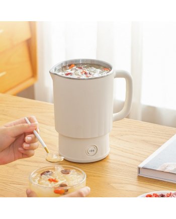 800ML 316 Stainless Steel Travel Electric Kettle With Dual Power Control