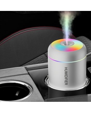 Mini USB Aroma Diffuser And Car Air Humidifier In White