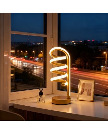 Modern Spiral LED Desk Lamp For Bedroom And Office Decoration
