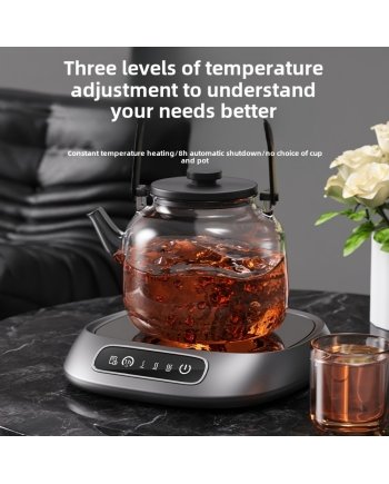 Smart Touch Screen Mug Warmer With 3 Level Temperature Adjustment
