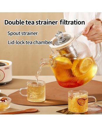 1.2L Electric Glass Health Pot Baby Warmer And Herbal Tea Cooker