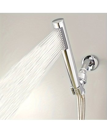 Shell Design Handheld Shower Head Cylindrical Body Bathroom Spray