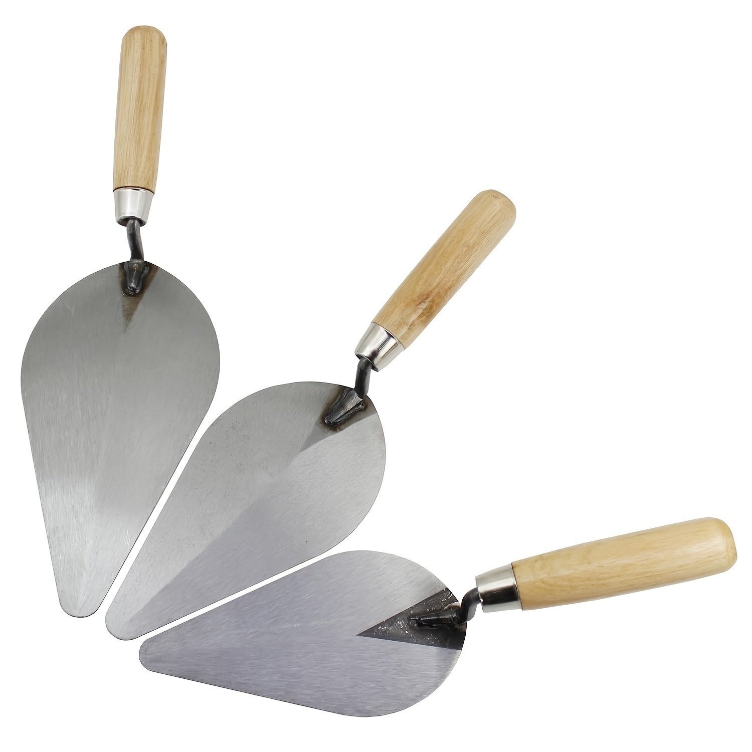 PMMJ Premium 8 Inch Brick Trowel Wooden Handle Masonry Hand Tool