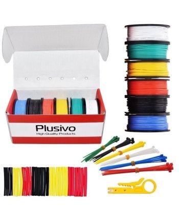 22AWG Hook Up Wire Kit 6color Solid Tinned Wire