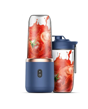 Portable USB Rechargeable Personal Fruit Blender Bottle with 6 Stainless Steel Blades