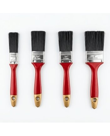 4pcs Paint Brush Set Multi-Size Painting Brushes for Wall & DIY Use