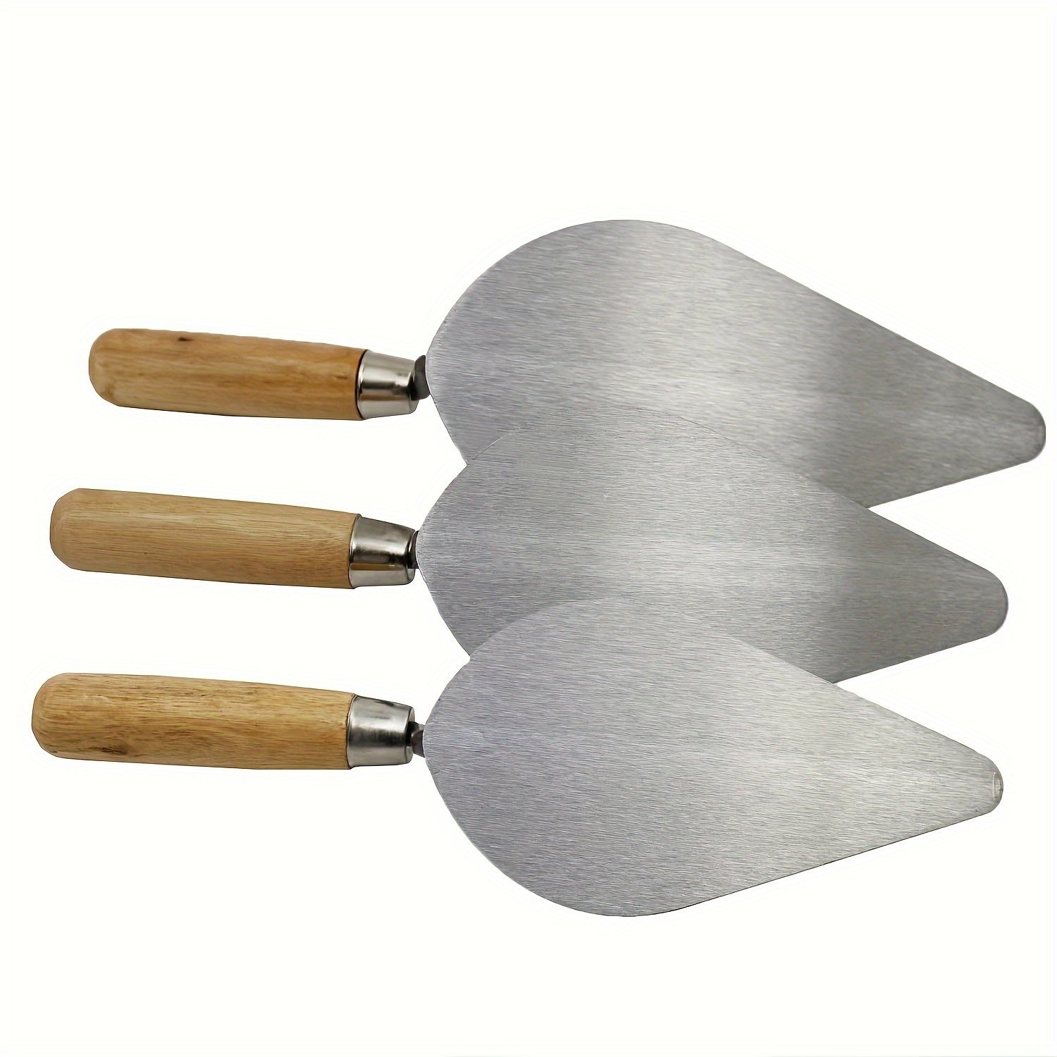 PMMJ Premium 8 Inch Brick Trowel Wooden Handle Masonry Hand Tool