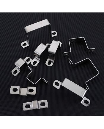 30x30mm 304 Stainless Steel Hose Clamp Saddle Pipe Fastening Clip