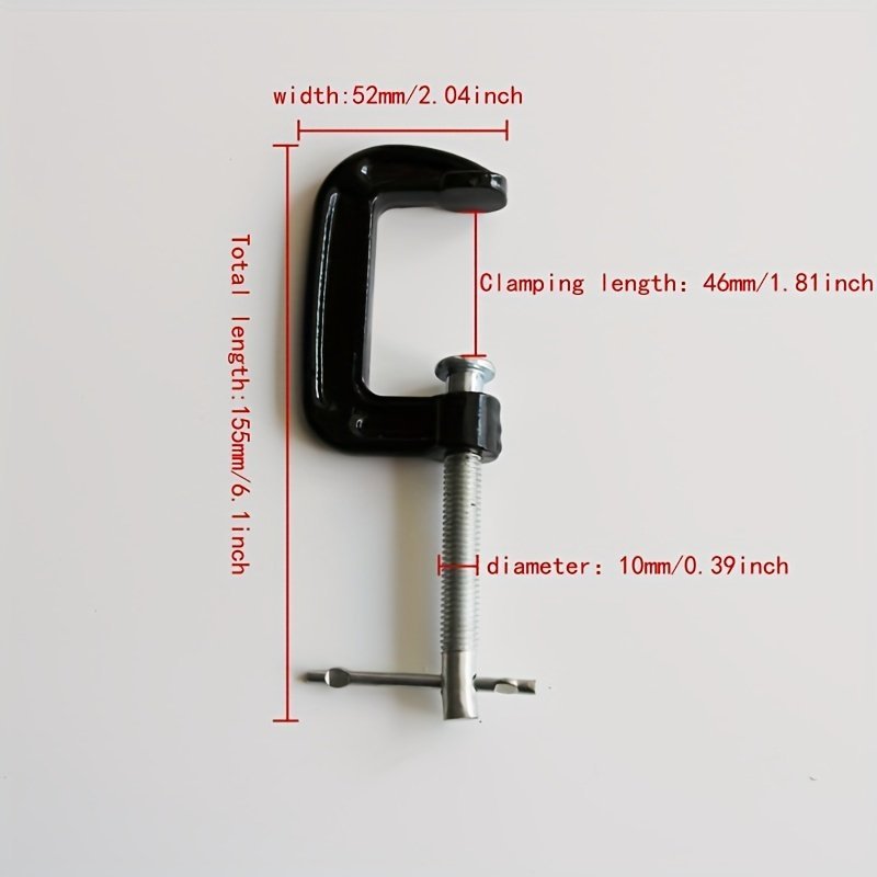 Heavy Duty Cast Iron G Clamp Woodworking Fixing Hand Tool